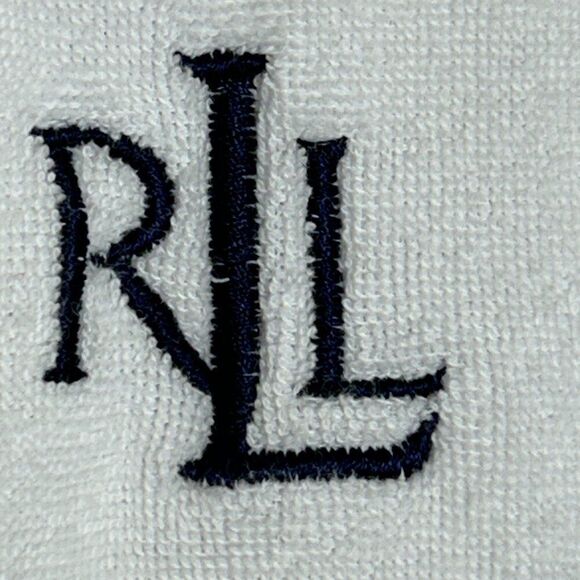 LRL Lauren Ralph Lauren Beach Cover Up Robe Dress medium blue White ladies - Picture 5 of 12